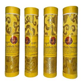 Tibetan Natural Zambala Incense Set Of 4 Hand