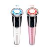5-in-1 Red & Blue Light Therapy Facial Device EMS Hot & Cool Skin Tightening Anti-Aging Face Massager For Puffiness Wrinkles