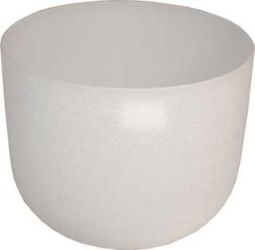 8" Off White Crystal Singing Bowl