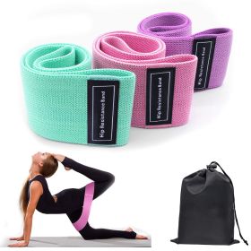 3-Piece Resistance Bands Set for Leg, Glute & Home Fitness Workouts