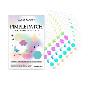 West & Month Color Cover Acne Patch, Facial Skin Acne Mild Cover Acne Care Patch