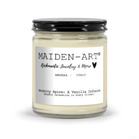 Serenity Spice: Vanilla - Aromatherapy Candle for Mindfulness & Meditation
