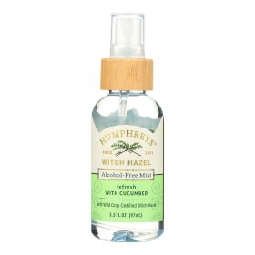 Humphreys Homeopathic Witch Hazel Mist Spray - Cucumber Case Of 12