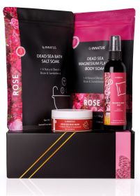 Luxury Dead Sea Spa Gift Set – Rose & Sandalwood Aromatherapy Kit for Relaxation