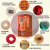 Infrared sauna with red light therapy for 1 person