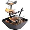 Tabletop Water Fountain with River Rocks
