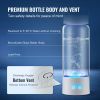 380ml Hydrogen Water Bottle Generator with SPE Hydrogen Rich Water Technology