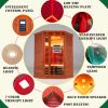 Low EMF Far Infrared Corner Sauna Room for Two Person Home Therapy