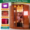 Low EMF Far Infrared Corner Sauna Room for Two Person Home Therapy