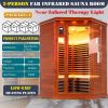 Low EMF Far Infrared Corner Sauna Room for Two Person Home Therapy