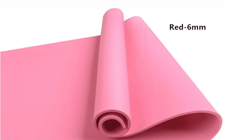 Super Soft  EVA Fitness Composite Mat Yoga Mat 6mm (Option: Red6mm)