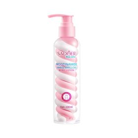 Keimi Skincare Nicotinamide Marshmallow Body Lotion Whitening Brightening Body Cream (Color: Pink)