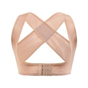 Women’s Invisible Body Shaper Corset with Posture Support & Back Brace (Color: Beige, size: M)